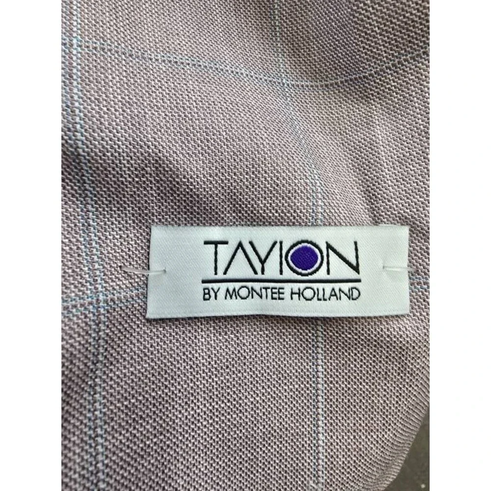 Tayion Regular-Fit Suit Jacket Men's 46R Pink Notch Lapel Front Button Closure